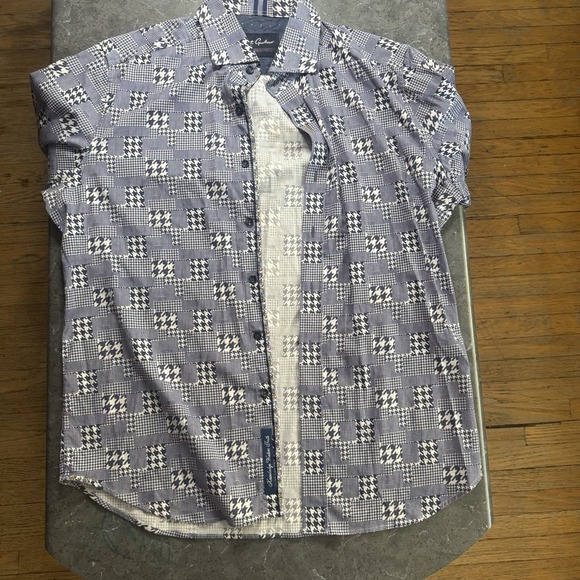 Robert Graham Men's Multicolor Long Sleeve Button Down Collared Shirt Size Large - Picture 4 of 6